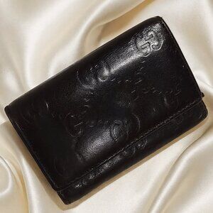 Gucci Women's Guccissima Leather Brown & Gold 6 Keys Case Holder - Accessory